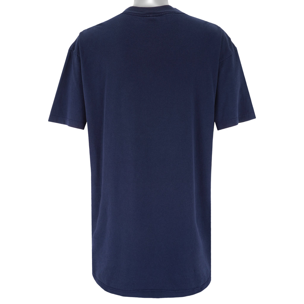 Tommy Hilfiger - Navy Blue Tommy Jeans T-Shirt 1990s X-Large Vintage Retro