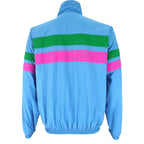 Fila - Blue Zip-Up Windbreaker 1990s X-Large Vintage Retro