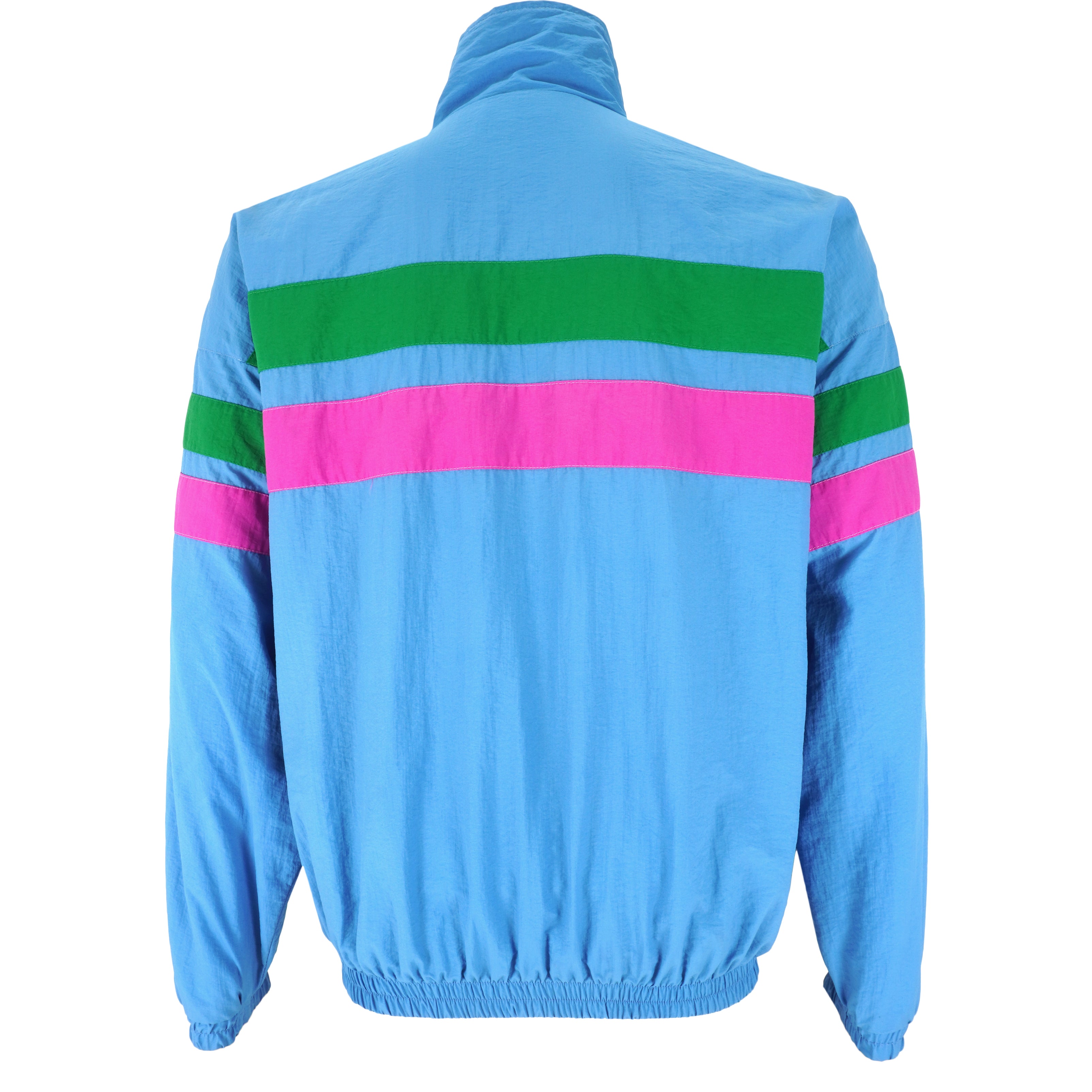 Fila - Blue Zip-Up Windbreaker 1990s X-Large Vintage Retro