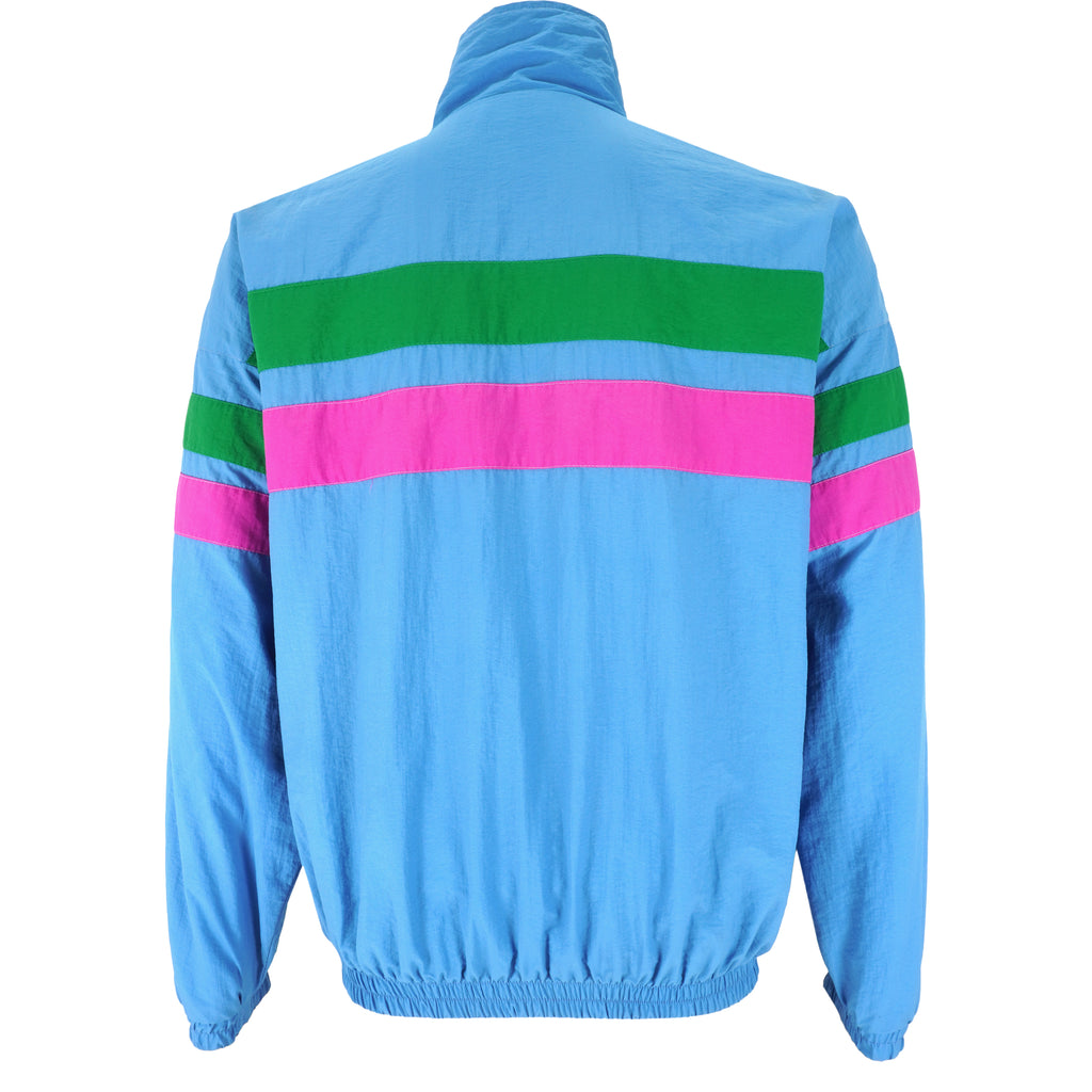 Fila - Blue Zip-Up Windbreaker 1990s X-Large Vintage Retro