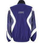 Nike - Blue & Black Swoosh Reversible Windbreaker 1990s X-Large Vintage Retro