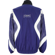 Nike - Blue & Black Swoosh Reversible Windbreaker 1990s X-Large Vintage Retro