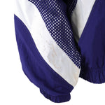 Nike - Blue & Black Swoosh Reversible Windbreaker 1990s X-Large Vintage Retro