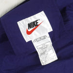 Nike - Blue & Black Swoosh Reversible Windbreaker 1990s X-Large Vintage Retro