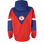 MLB (Nutmeg) - Boston Red Sox Hooded Windbreaker 1990s Large Vintage Retro Baseball
