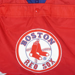 MLB (Nutmeg) - Boston Red Sox Hooded Windbreaker 1990s Large Vintage Retro Baseball