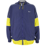 Nike - Zip-Up Hooded Windbreaker 1990s Large Vintage Retro