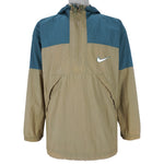 Nike - 1/2 Zip Hooded Windbreaker 1990s Small Vintage Retro