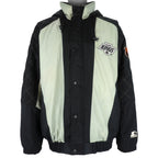 Starter - Los Angeles Kings Button-Up Hooded Jacket 1990s X-Large Vintage Retro Hockey