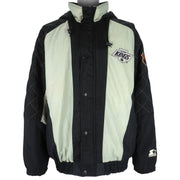 Starter - Los Angeles Kings Button-Up Hooded Jacket 1990s X-Large Vintage Retro Hockey