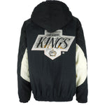 Starter - Los Angeles Kings Button-Up Hooded Jacket 1990s X-Large Vintage Retro Hockey
