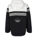 Adidas - Black & White Zip-Up Jacket 1990s Medium Vintage Retro
