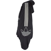 Adidas - Black Zip-Up Hooded Jacket 1990s X-Large Vintage Retro