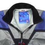 FILA - Silver 1/4 Zip Jacket 1990s XX-Large Vintage Retro