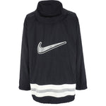Nike - Black 1/2 Zip Hooded Jacket 1990s XX-Large