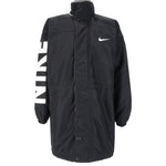 Nike - Black Big Logo Zip-Up Jacket 1990s Large Vintage Retro