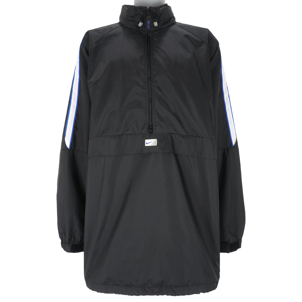 Nike - Black 1/2 Zip Pullover Windbreaker 1990s 3X-Large Vintage Retro