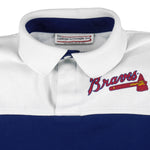 MLB (College Concepts Inc.) - Atlanta Braves Polo Sweatshirt 1990s Large Vintage Retro Baseball