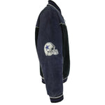 NFL - Dallas Cowboys Zip-Up Suede Jacket 1990s Large Vintage Retro Football