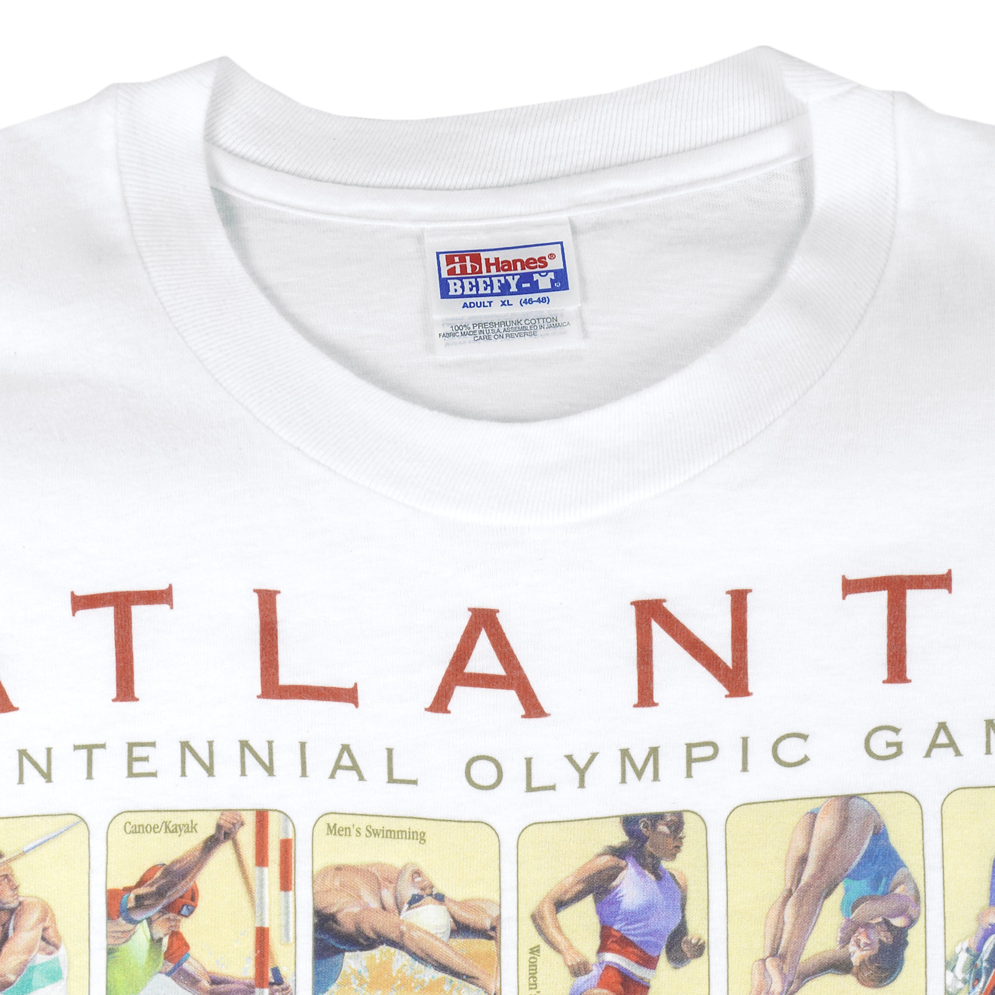 Vintage (Hanes) - Centennial Olympic Games, Atlanta T-Shirt 1990s X-Large Vintage Retro