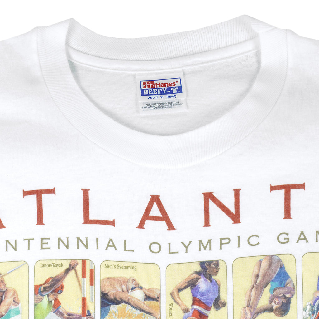 Vintage (Hanes) - Centennial Olympic Games, Atlanta T-Shirt 1990s X-Large Vintage Retro