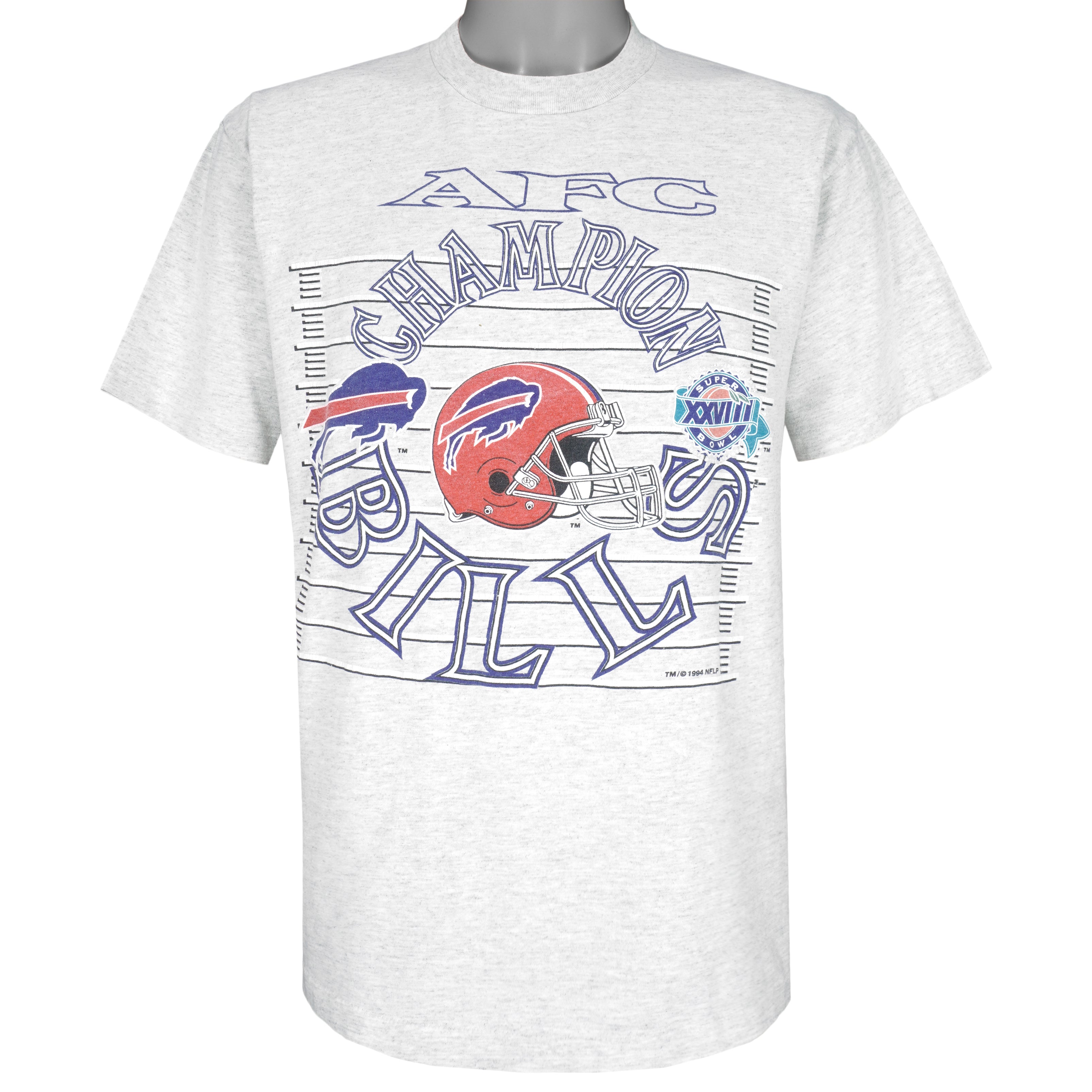 NFL (GTS) - Buffalo Bills, AFC Champions T-Shirt 1994 Large Vintage Retro Football