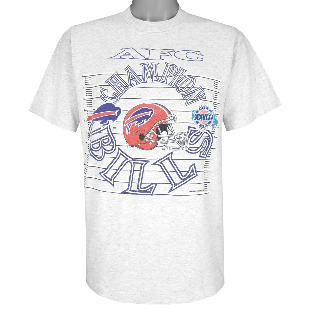 NFL (GTS) - Buffalo Bills, AFC Champions T-Shirt 1994 Large Vintage Retro Football