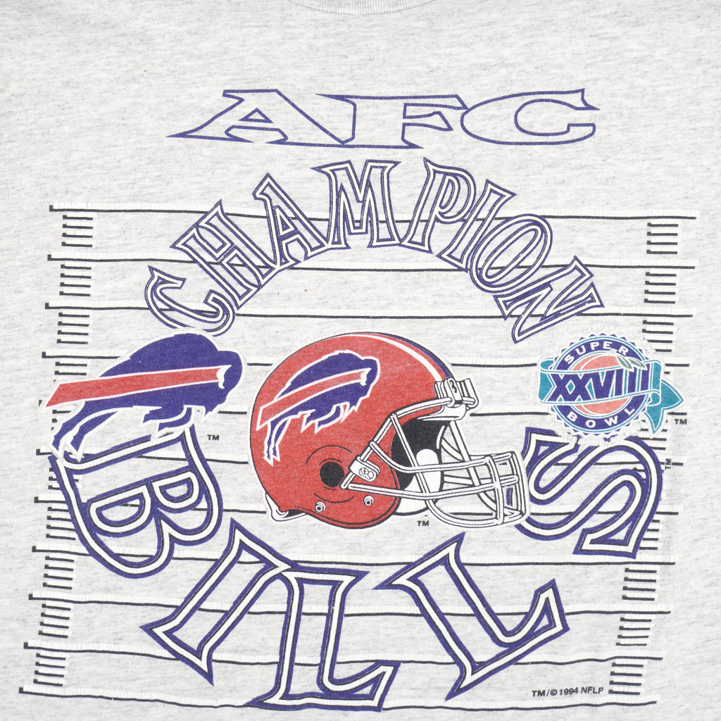 NFL (GTS) - Buffalo Bills, AFC Champions T-Shirt 1994 Large Vintage Retro Football