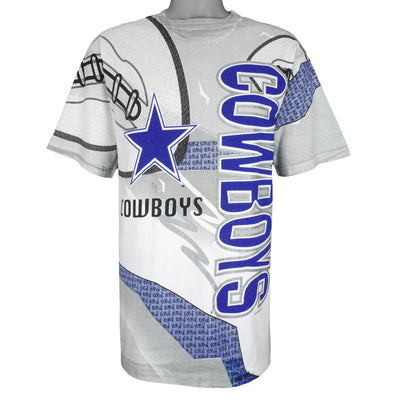 NFL (All Out Fan) - Dallas Cowboys All Over Prints T-Shirt 1995 Large