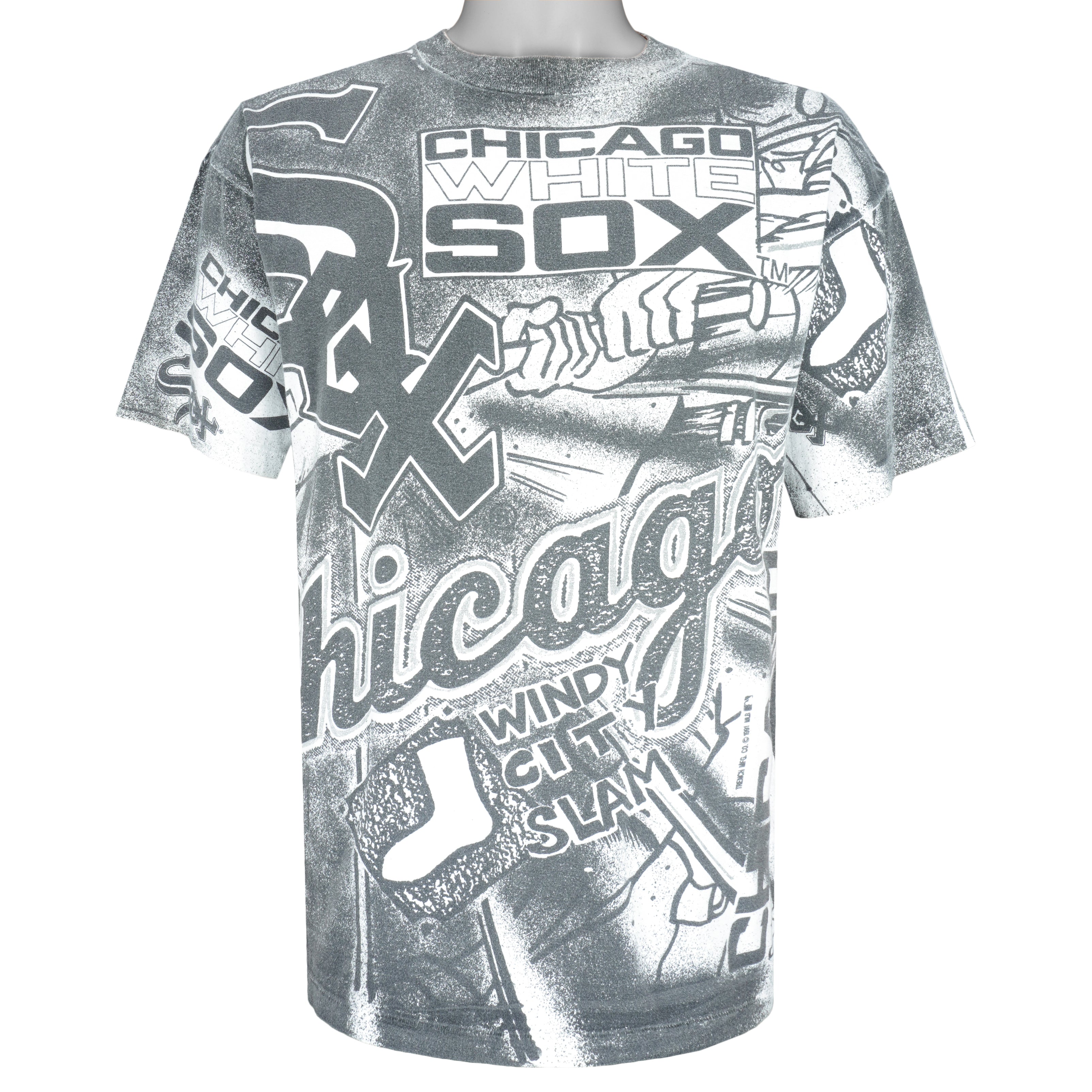MLB - Chicago White Sox All OVP T-Shirt 1990s Large Vintage Retro Baseball