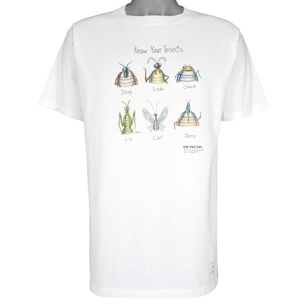 Vintage (The Far Side) - Know Your Insects T-Shirt 1991 X-Large Vintage Retro