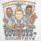 NFL (Delta) - Dallas Cowboys Spell-Out T-Shirt 1996 Large Vintage Retro Football