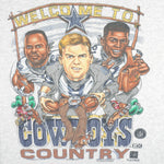 NFL (Delta) - Dallas Cowboys Spell-Out T-Shirt 1996 Large Vintage Retro Football