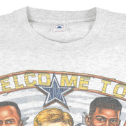 NFL (Delta) - Dallas Cowboys Spell-Out T-Shirt 1996 Large Vintage Retro Football