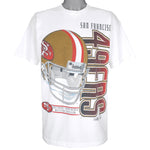 NFL (Riddell) - San Francisco 49ers T-Shirt 1995 X-Large Vintage Retro Football