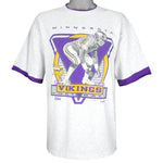 NFL (Salem) - Minnesota Vikings Spell-Out T-Shirt 1991 X-Large Vintage Retro Football