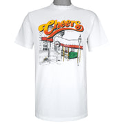 Vintage - White Cheers Boston T-Shirt 1994 Large Vintage Retro