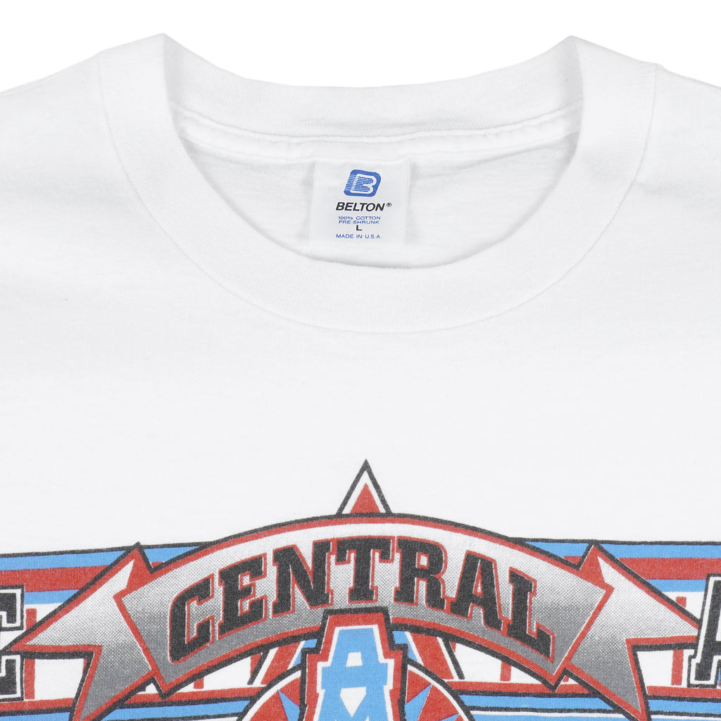 NFL (Belton) - Houston Oilers, AFC Champions Spell-Out T-Shirt 1993 Large Vintage Retro Football