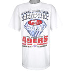 NFL (Tultex) - 49ers Super Bowl 29th Champions T-Shirt 1994 X-Large Vintage Retro Football