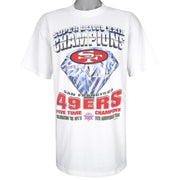 NFL (Tultex) - 49ers Super Bowl 29th Champions T-Shirt 1994 X-Large Vintage Retro Football