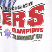 NFL (Tultex) - 49ers Super Bowl 29th Champions T-Shirt 1994 X-Large Vintage Retro Football