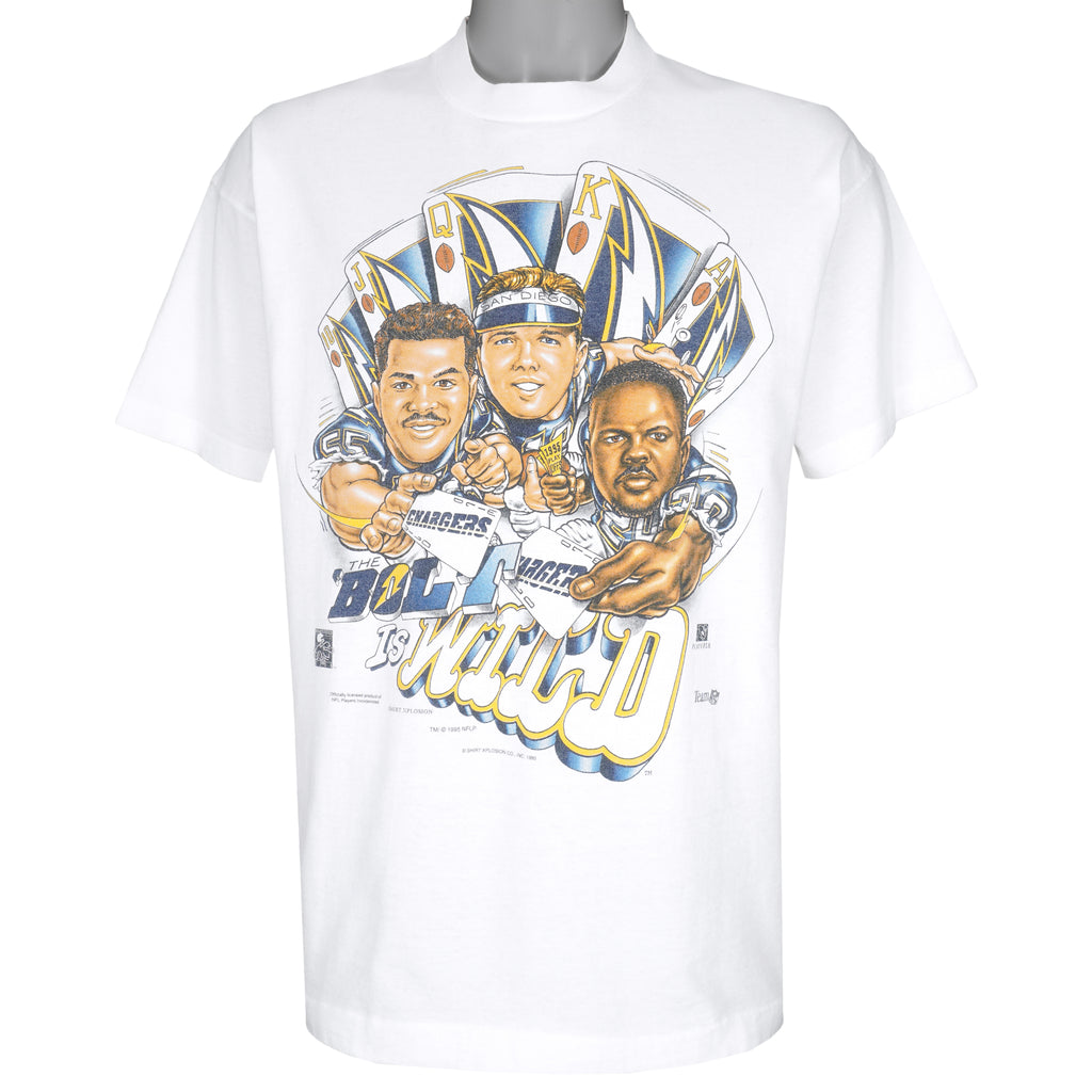 NFL - San Diego Chargers Big Logo T-Shirt 1995 X-Large Vintage Retro Football