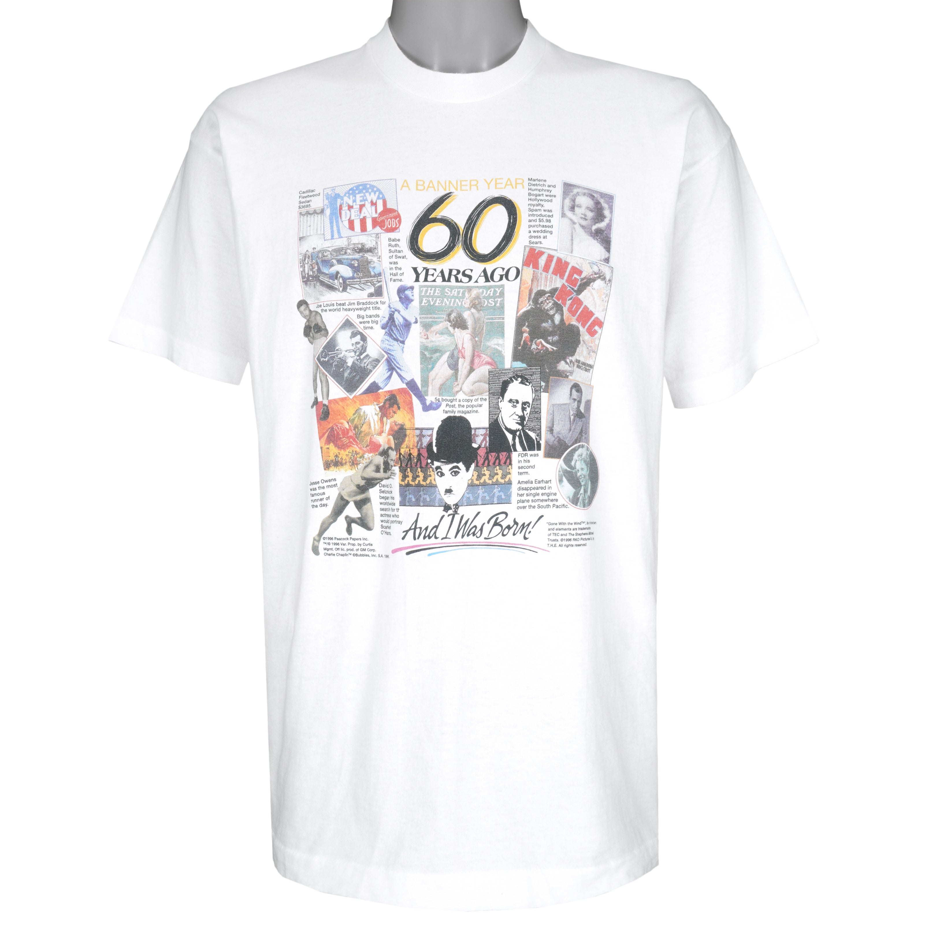 Vintage - A Banner Year 60 Years Ago T-Shirt 1990s X-Large Vintage Retro