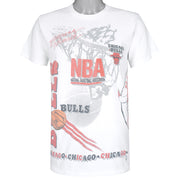 NBA (Salem) - Chicago Bulls, Aerial Assault T-Shirt 1990s Medium Vintage Retro Basketball