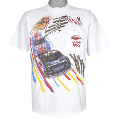 NASCAR - White Winston Cup Series Atlanta T-Shirt 1992 X-Large