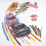 NASCAR - White Winston Cup Series T-Shirt 1992 X-Large Vintage Retro
