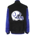 NFL - Indianapolis Colts Embroidered Suede Jacket 1990s XX-Large Vintage Retro Football