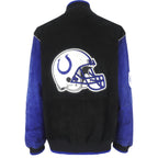 NFL - Indianapolis Colts Embroidered Suede Jacket 1990s XX-Large Vintage Retro Football