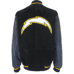 NFL - San Diego Chargers Suede Jacket 1990s X-Large Vintage Retro Football