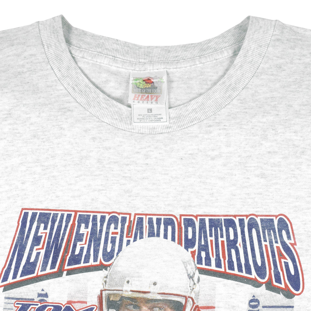 NFL - New England Patriots, Ready No. 12 T-Shirt 2002 Large Vintage Retro Football